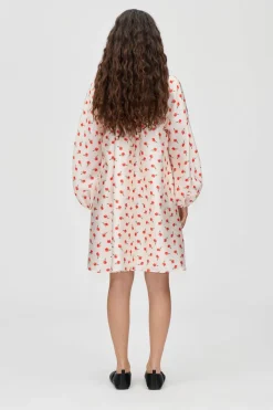 2067 Flat Textured Poly, Voluminous Bow Dresssg-ps26-d150-2067