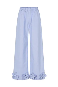 2464 Floral Shirting, Floral Elasticated Long Pantssg-ps26-p109-2464