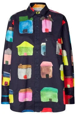 2340 Midweight Cotton, Pocket Oversized Shirtsg-aw25-t098-2340