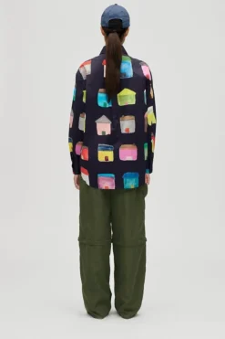 2340 Midweight Cotton, Pocket Oversized Shirtsg-aw25-t098-2340