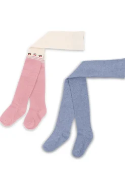 2 Pack Cherry Lurex Tights Ks103629