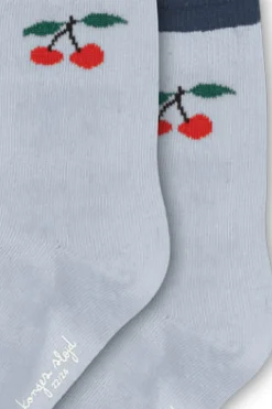 2 Pack Jaquard Frill Socks Ks104064