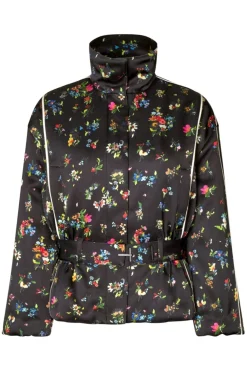 2407 Satin Ruffle, Cinched Aviator Bomber Jacketsg-aw25-j056-2407