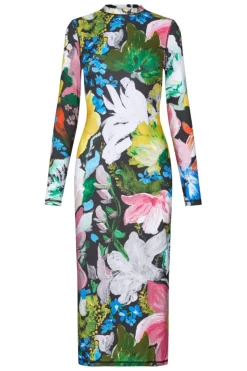 2244 Stocking Jersey, Pullover Long Sleeve Midi Dresssg-aw25-d074-2244