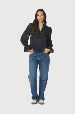 Amara Big Embroidery Blouse 163032