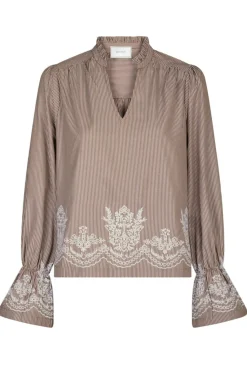 Amara Striped Emb Blouse 166705