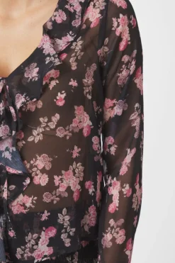 Anika Marigold Print Blouse 165527