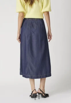Anyacc Denim Pleat Skirt 34181