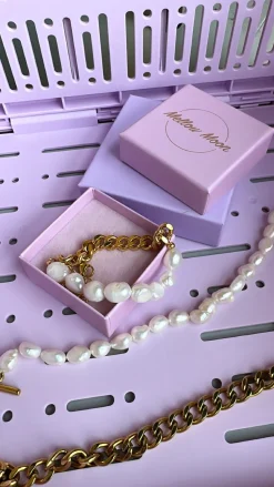 Armbånd Perle & Forgyldt