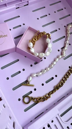 Armbånd Perle & Forgyldt