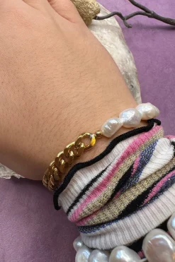 Armbånd Perle & Forgyldt