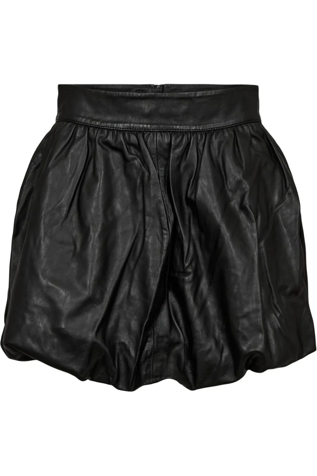 Balloon Leather Skirt HL10384