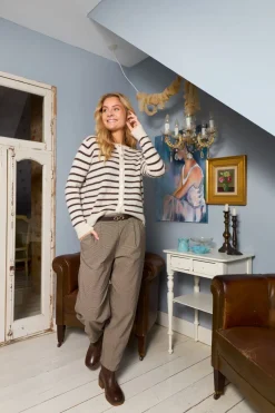 Bcdell Striped Knit Cardigan 1197