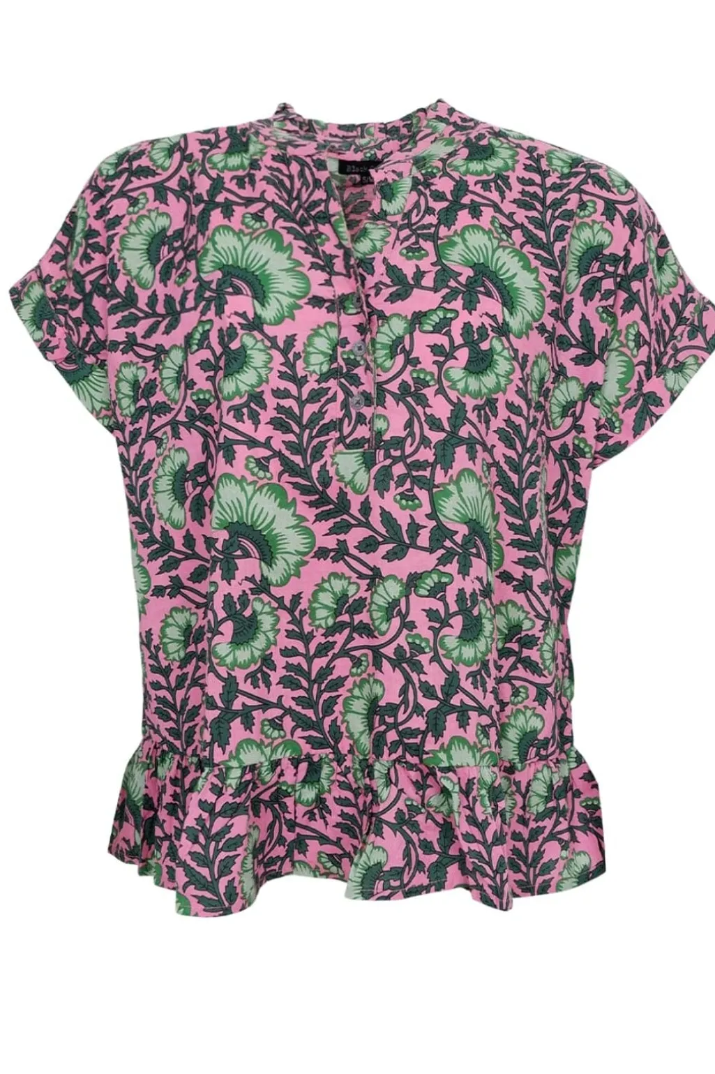 Bcflora Ruffle S/S Blouse 39809