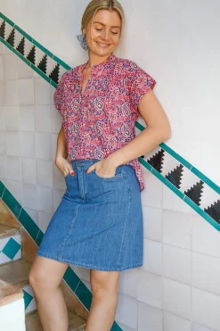 Bcflora S/S Blouse 39814