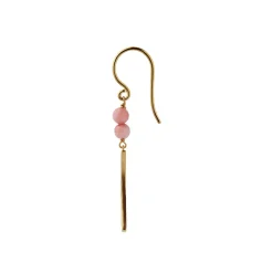 Bella Moon Earring With Coral