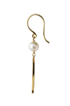 Bella Moon Earring With Pearl Goldenen
