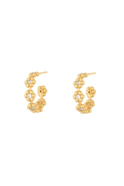 Bloom Hoop Earrings VJ244-UEG