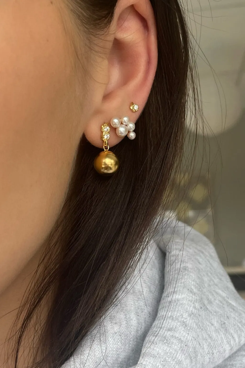 Bloom Pearl Berries Earring