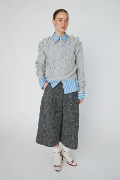 Cable Knit With Bobblestw54-3294