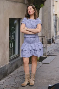 Carin Double Check Skirt 165124