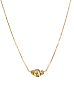 Clear Sea Necklace With Stones Goldenen