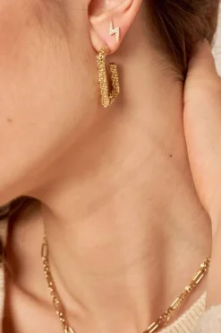 Cole Square Hoop Øreringe BM0504E0580