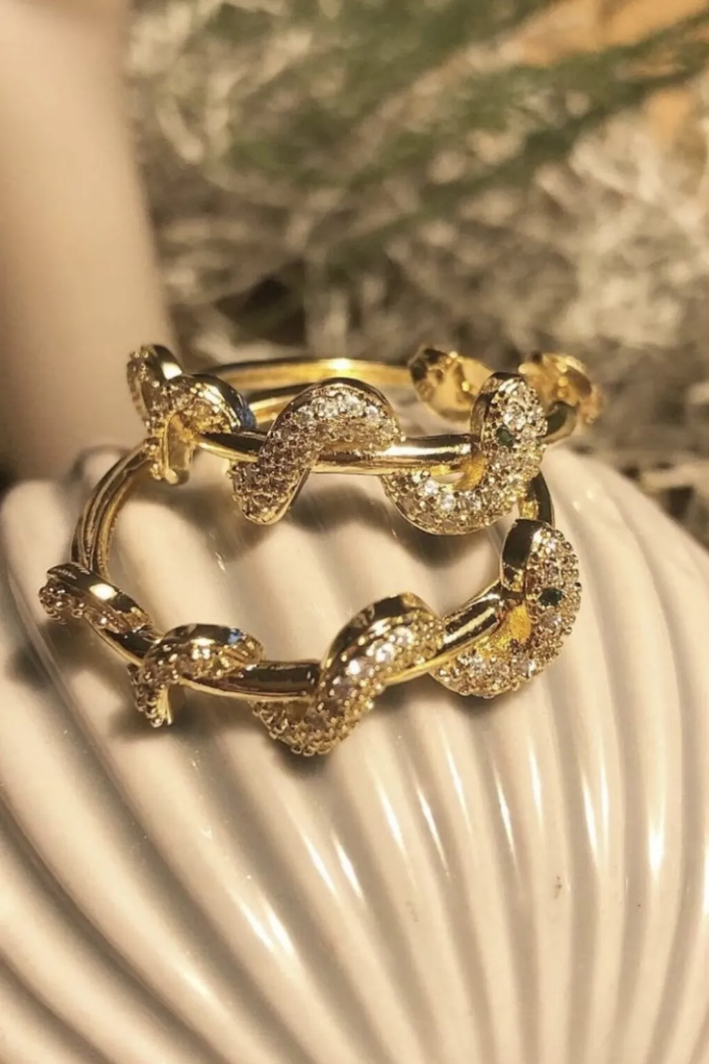 Cool Snake Øreringe (1 par)