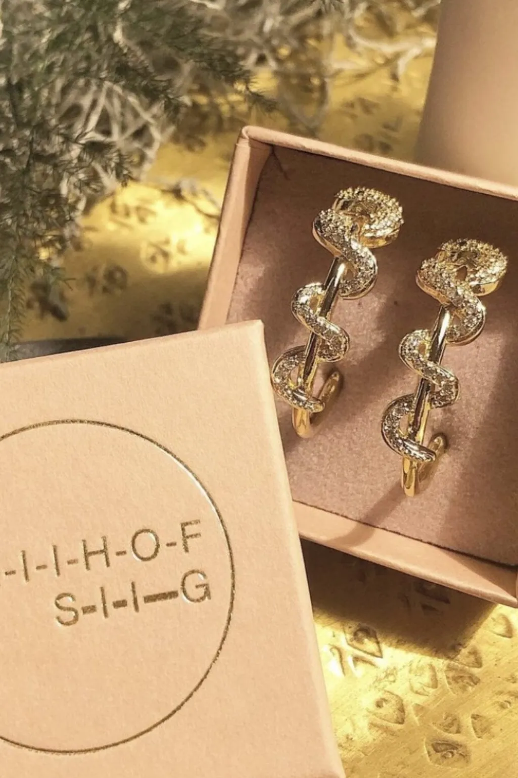 Cool Snake Øreringe (1 par)