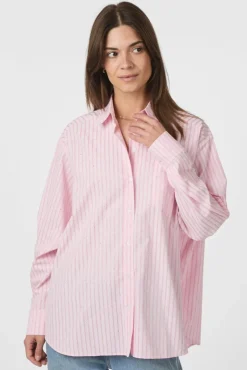 Dalma Soft Stripe Stone Shirt 166553