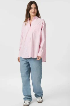 Dalma Soft Stripe Stone Shirt 166553