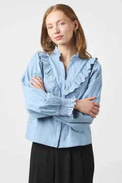 Degas Denim Blouse 166229