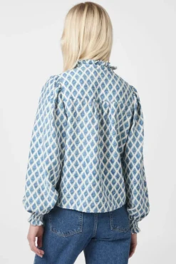 Delsie Print Blouse 166222