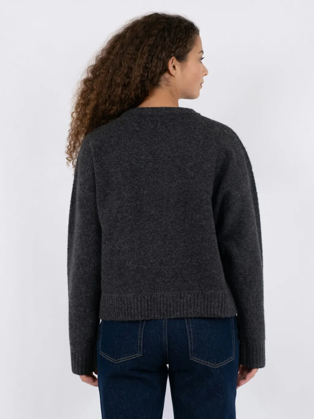 Detri Solid Knit Blouse