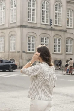 Diana Crepe Stripe Blouse 165203