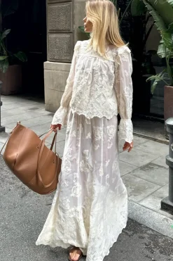 Ellinoric Lace Maxi Skirt