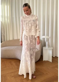 Ellinoric Lace Maxi Skirt