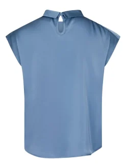 Fleur Drapy Satin Blouse