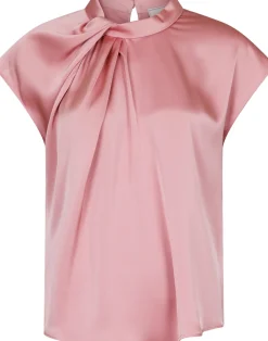 Fleur Drapy Satin Blouse