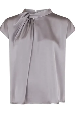 Fleur Drapy Satin Blouse