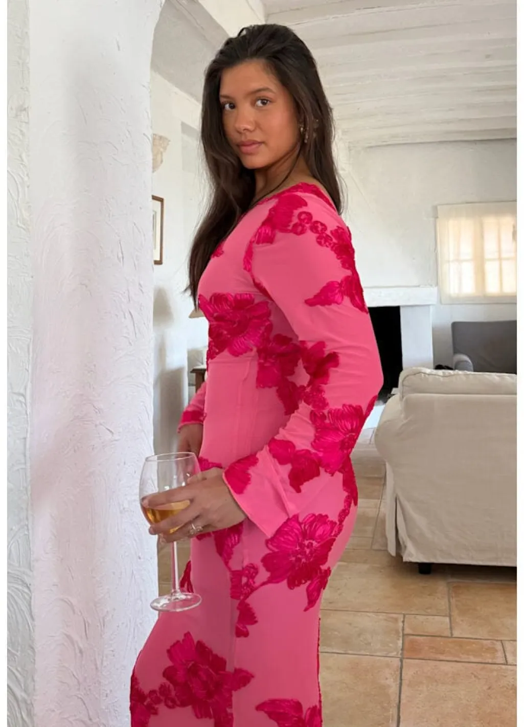 Floraic Mesh Dress A23862