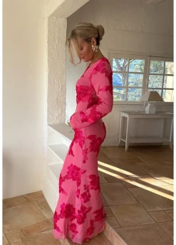 Floraic Mesh Dress A23862