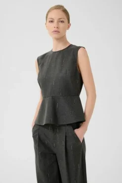 Gzadira Peplum Top 10910709