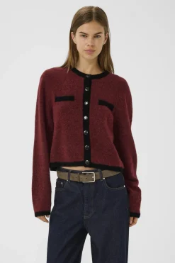 Gzalpha Ls Contrast Cardigan 10910459