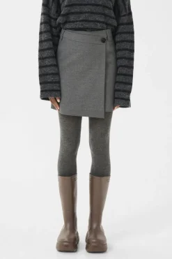 Gzpaula Melange Wrap Skirt 10910495