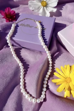 Halskæde Med Hvide Perler