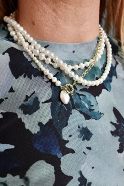 Halskæde Med Hvide Perler