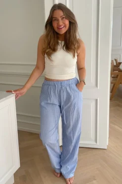 Hannah Pants White Stripes