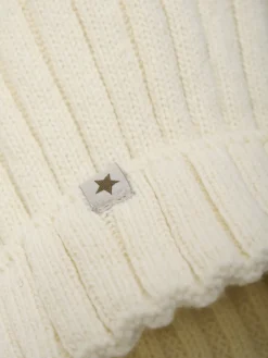 Hat Knit Alpaca Pompom 460397