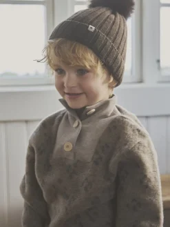 Hat Knit Alpaca Pompom 460397